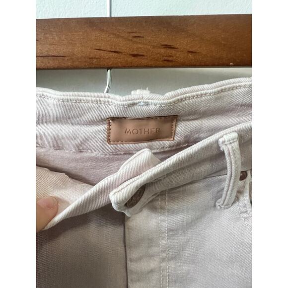 MOTHER high waisted looker dagger ankle fray jeans women's size 28 - Picture 5 of 11